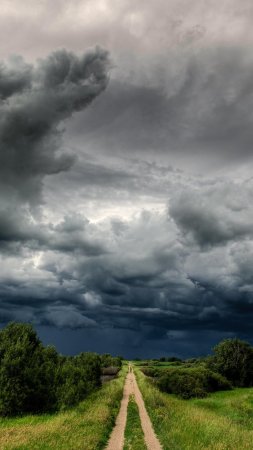 Небо грозовое скачать фон 1424 x 2532