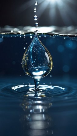 Капли воды макро