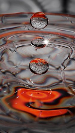 Drop of water скачать фон 1424 x 2532