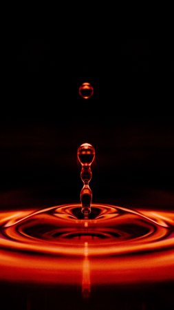Красная капля скачать фон 2160 x 3840