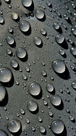 Water drops black обои скачать фон 1080 x 1920