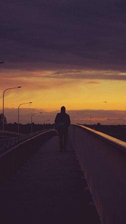 Одиночество в ночи скачать фон 1424 x 2532