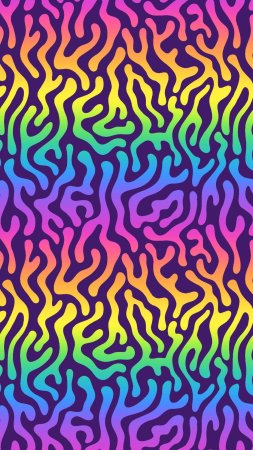 Psychedelic rainbow скачать фон 1080 x 1920