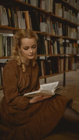 Библиотека с книгами