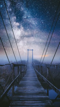 Космические мосты скачать фон 1424 x 2532