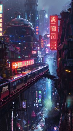Artstation - обои киберпанк-сити