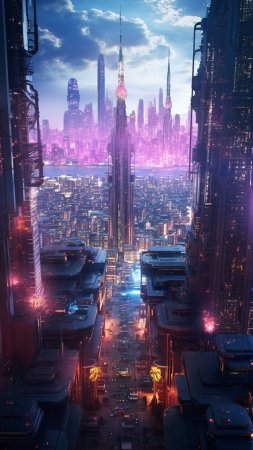 Cyberpunk город