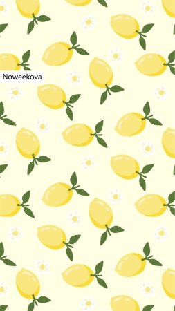Фон с лимонами