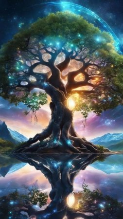 Yggdrasil the tree of life in norse mythology скачать фон 720 x 1280