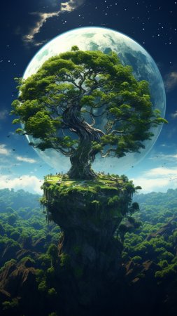 Фантастические миры скачать фон 1080 x 1920