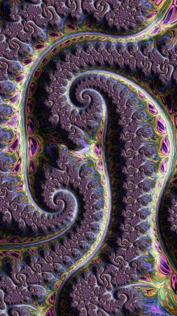 Фрактальные узоры пол ди филиппо скачать фон 1424 x 2532