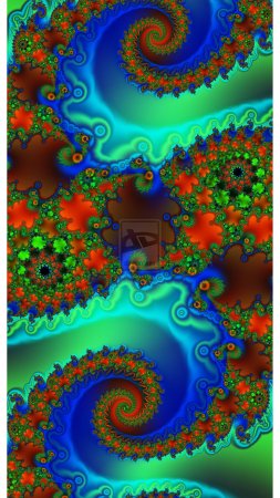 Психоделические фракталы скачать фон 2160 x 3840
