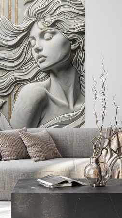 Фотообои бумажные poster market барельеф спящая красавица х см скачать фон 1424 x 2532