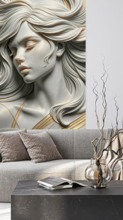 Фотообои бумажные poster market \ барельеф спящая красавица\ х см скачать фон 1424 x 2532