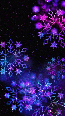 Снежинки зима скачать фон 2160 x 3840
