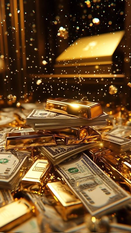Обои с золотой монетой