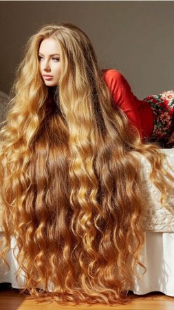 Длинные каштановые волосы