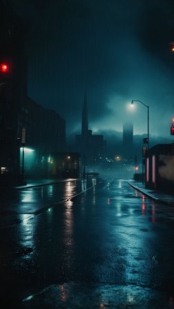 Rainy night скачать фон 1080 x 1920
