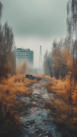 Припять арт скачать фон 1080 x 1920