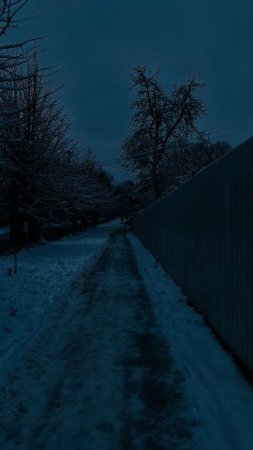 Мрачная зима скачать фон 720 x 1280