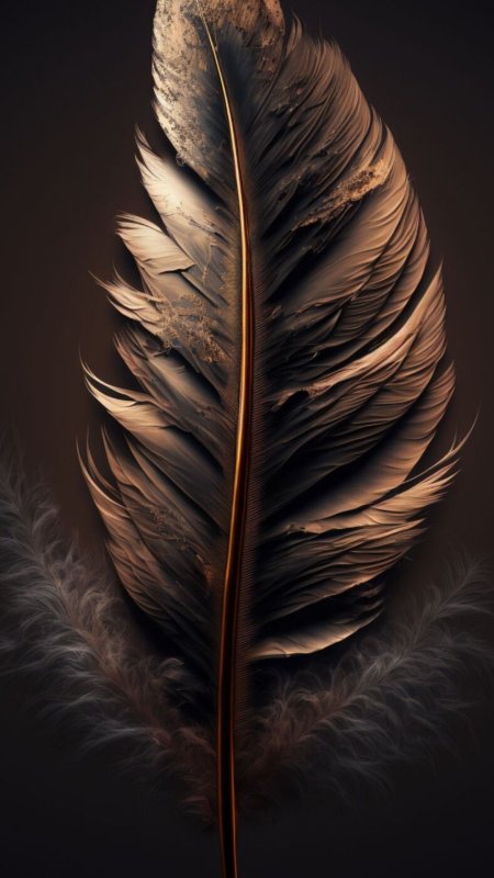 Gold feathers скачать фон 1080 x 1920