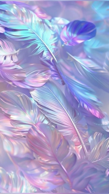 Ethereal feathers скачать фон 1080 x 1920