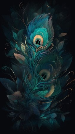 Павлин перо скачать фон 1080 x 1920