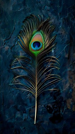Peacock feather wallpaper скачать фон 1424 x 2532
