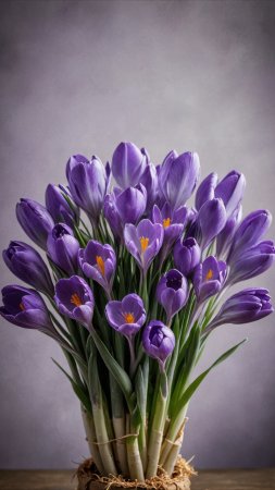Первоцветы крокусы