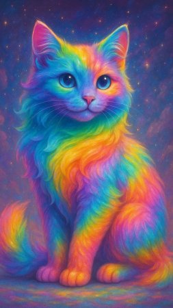 Котик радужный