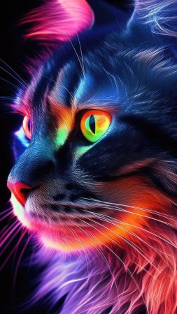 Неоновый кот