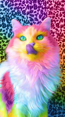 Разноцветная кошка