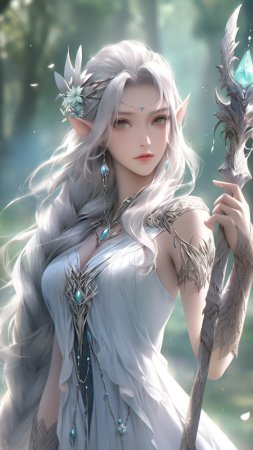 Девушка эльф скачать фон 1080 x 1920