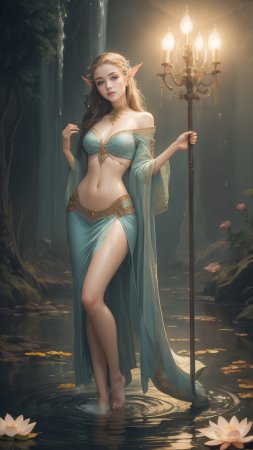 Эльфийка фэнтези скачать фон 1080 x 1920