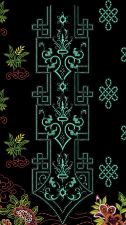 Embroidery design скачать фон 2160 x 3840