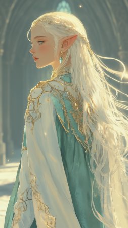 Фэнтези эльфы скачать фон 2160 x 3840
