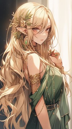 Аниме эльф скачать фон 1080 x 1920
