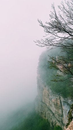 Туман горы скачать фон 720 x 1280