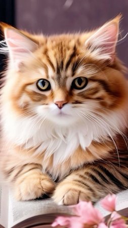 Кошка красивая