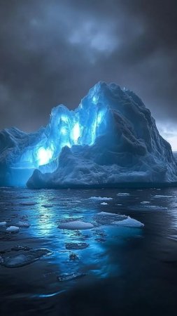 Arctic aurora скачать фон 720 x 1280
