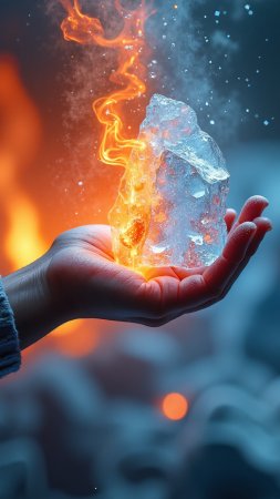Огонь в руках скачать фон 1080 x 1920