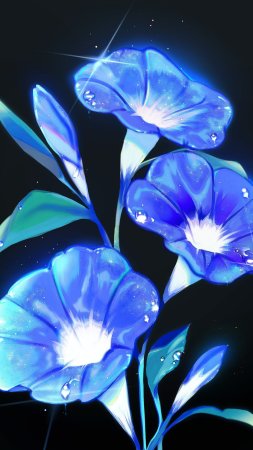 Цветок арт скачать фон 2160 x 3840