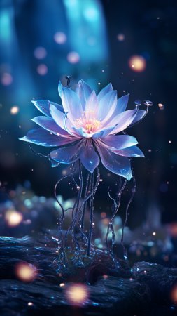 Цветок лотоса скачать фон 1080 x 1920