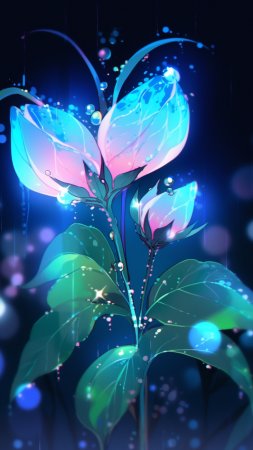 Волшебный цветок скачать фон 720 x 1280