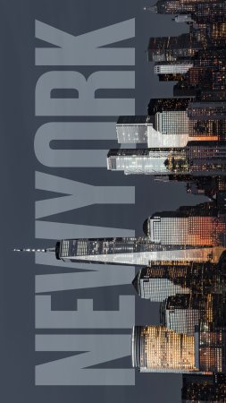 The new york city скачать фон 1424 x 2532