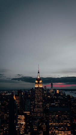 Empire state building new york скачать фон 1424 x 2532