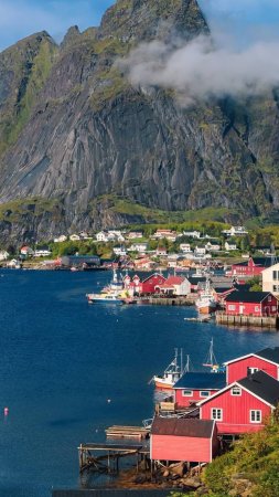 Norway lofoten скачать фон 1080 x 1920