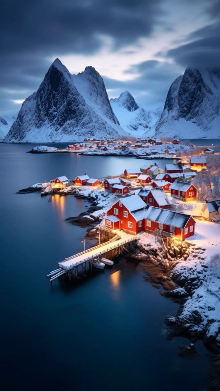 Lofoten islands скачать фон 1080 x 1920