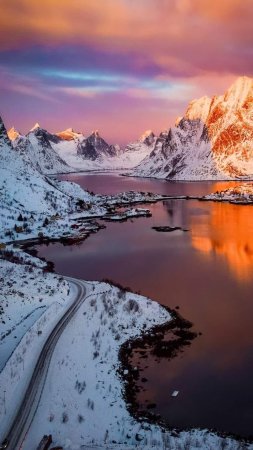 Reine lofoten скачать фон 1080 x 1920