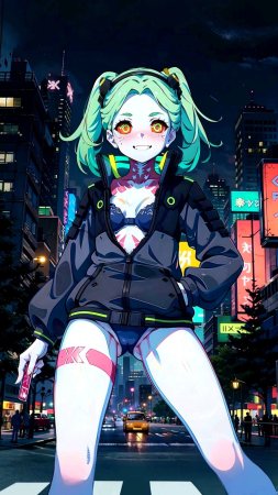 Киберпанк аниме девушка